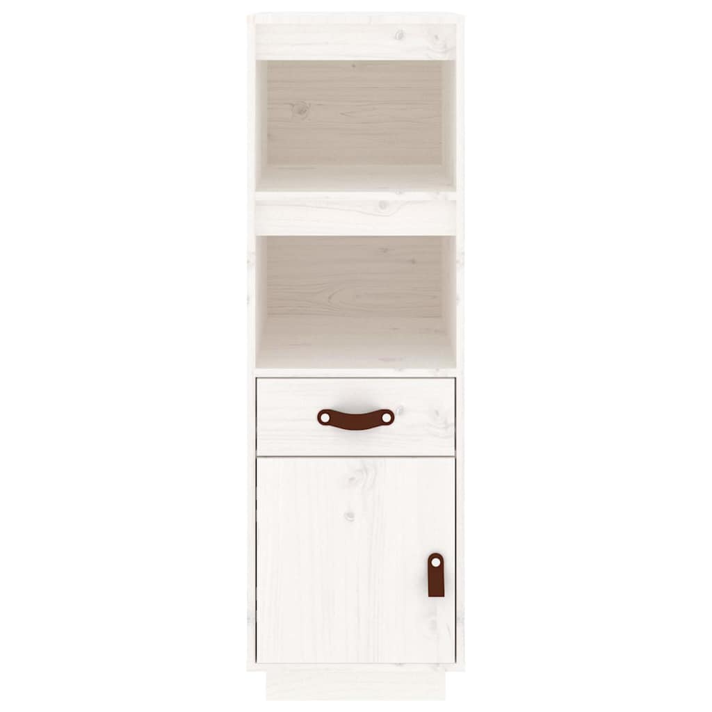 vidaXL Highboard White 34x40x108,5 cm Solid Wood Pine 5