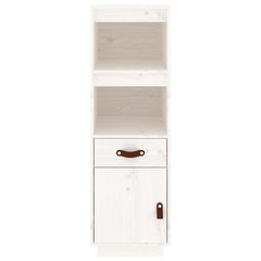 vidaXL Highboard White 34x40x108,5 cm Solid Wood Pine 5