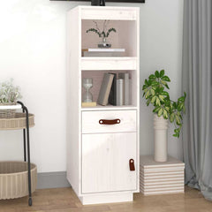 vidaXL Highboard White 34x40x108,5 cm Solid Wood Pine 1
