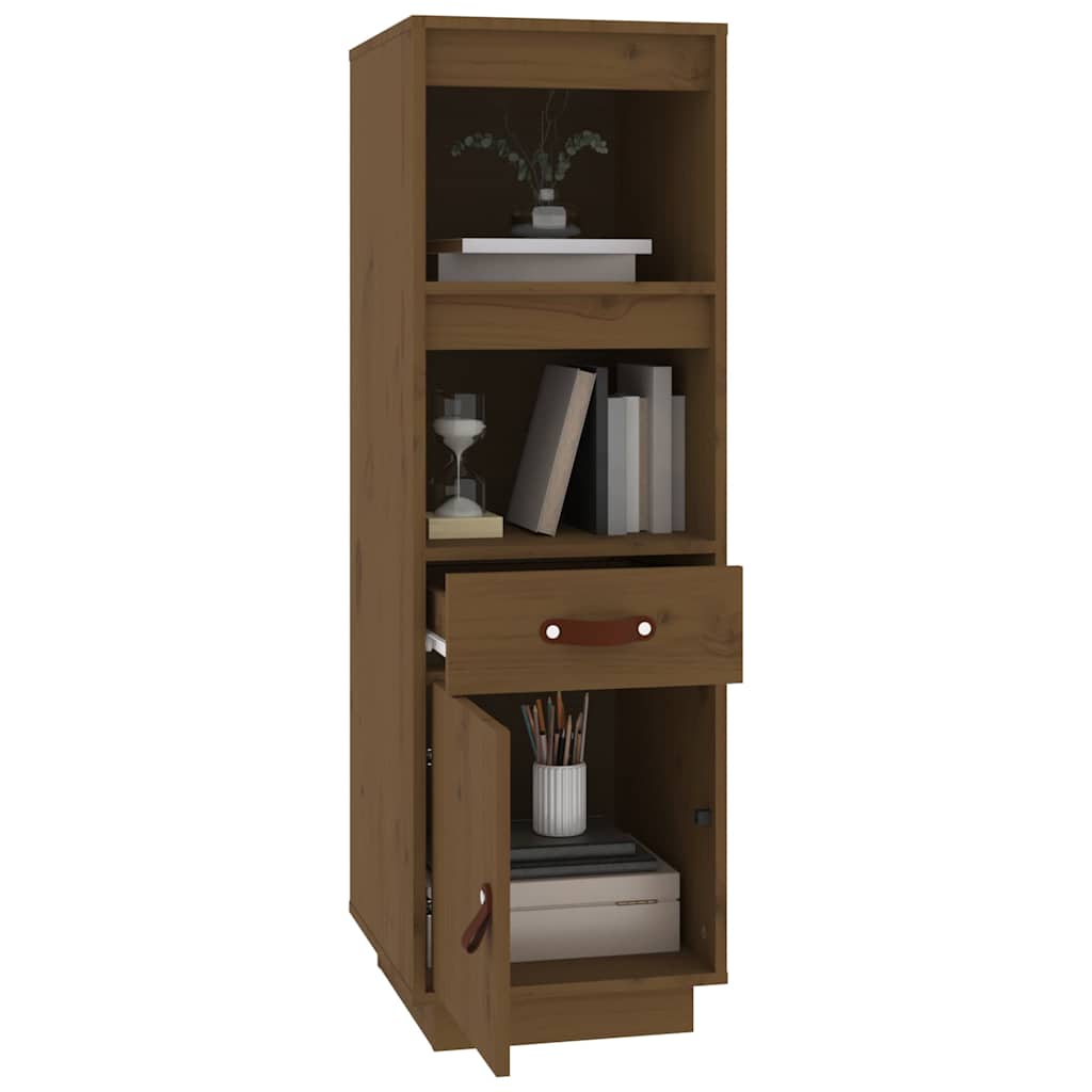 vidaXL Highboard Honey Brown 34x40x108,5 cm Solid Wood Pine 4
