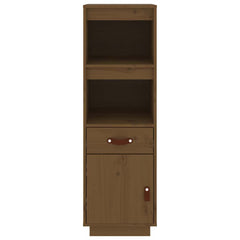 vidaXL Highboard Honey Brown 34x40x108,5 cm Solid Wood Pine 5