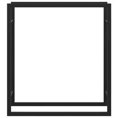 vidaXL Firewood Rack Matt Black 80x28x86 cm Steel 5