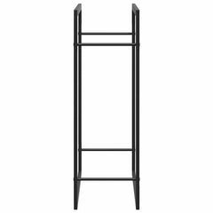 vidaXL Firewood Rack Matt Black 80x28x86 cm Steel 6