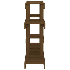 vidaXL Plant Stand Honey Brown 104.5x25x77.5 cm Solid Wood Pine 6