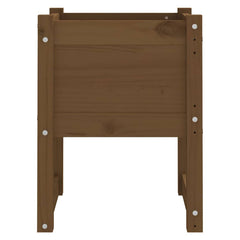 vidaXL Planters 2 pcs Honey Brown 40x40x52.5 cm Solid Wood Pine 5