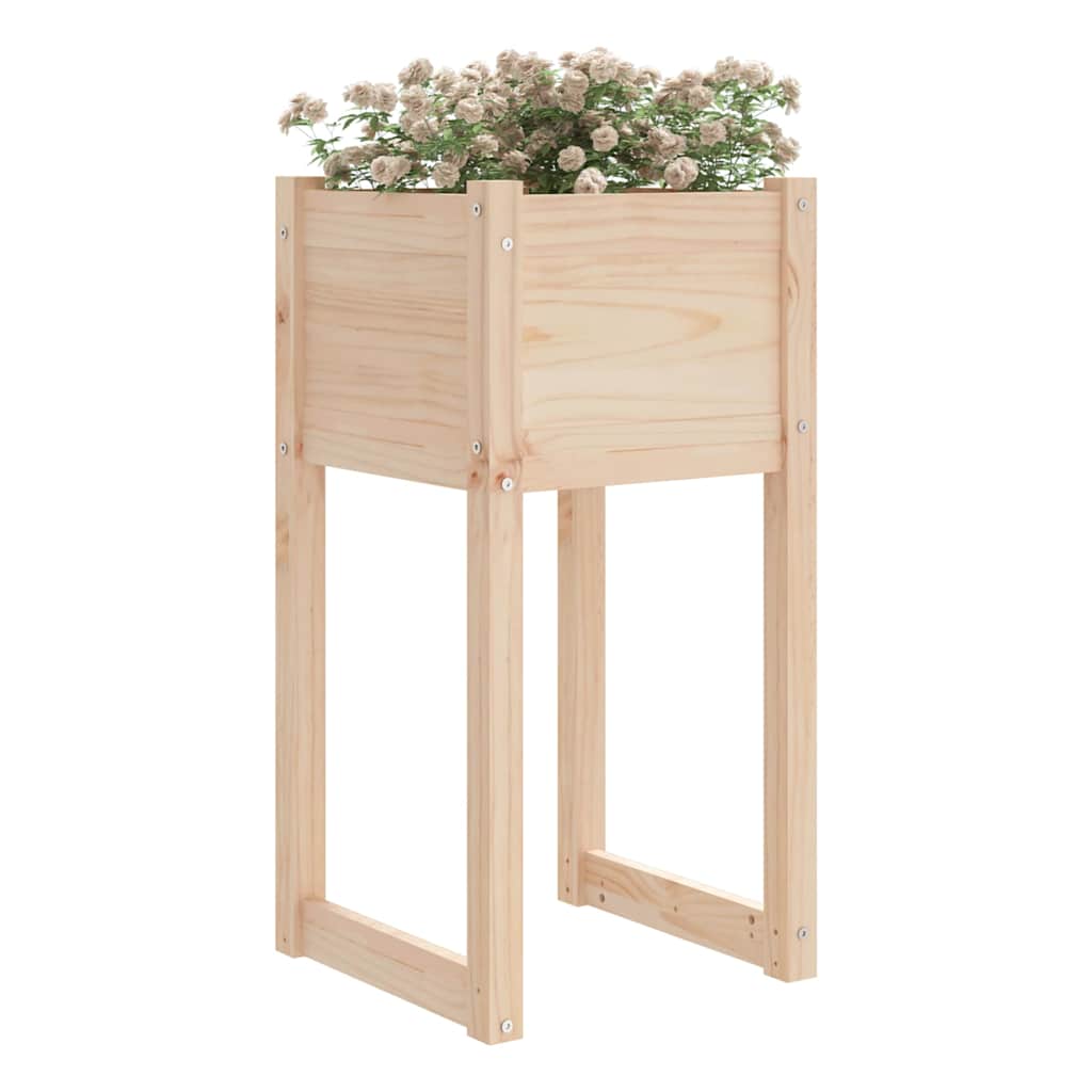 vidaXL Planters 2 pcs 40x40x81 cm Solid Wood Pine 3