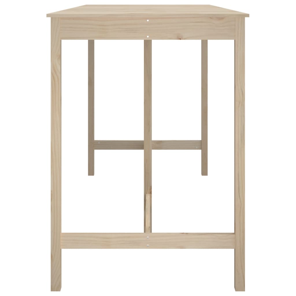 vidaXL Bar Table 180x80x110 cm Solid Wood Pine 4