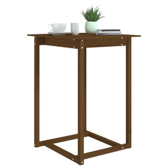 vidaXL Bar Table Honey Brown 80x80x110 cm Solid Wood Pine 5