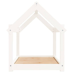 vidaXL Dog Bed White 81x60x70 cm Solid Wood Pine 6
