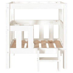 vidaXL Dog Bed White 65.5x50.5x70 cm Solid Wood Pine 5