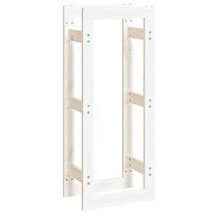 vidaXL Firewood Rack White 41x25x100 cm Solid Wood Pine 2