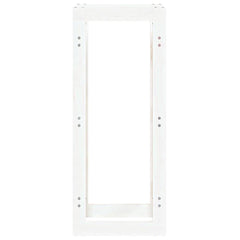 vidaXL Firewood Rack White 41x25x100 cm Solid Wood Pine 5