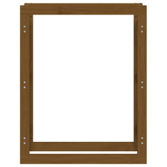 vidaXL Firewood Rack Honey Brown 80x25x100 cm Solid Wood Pine 5