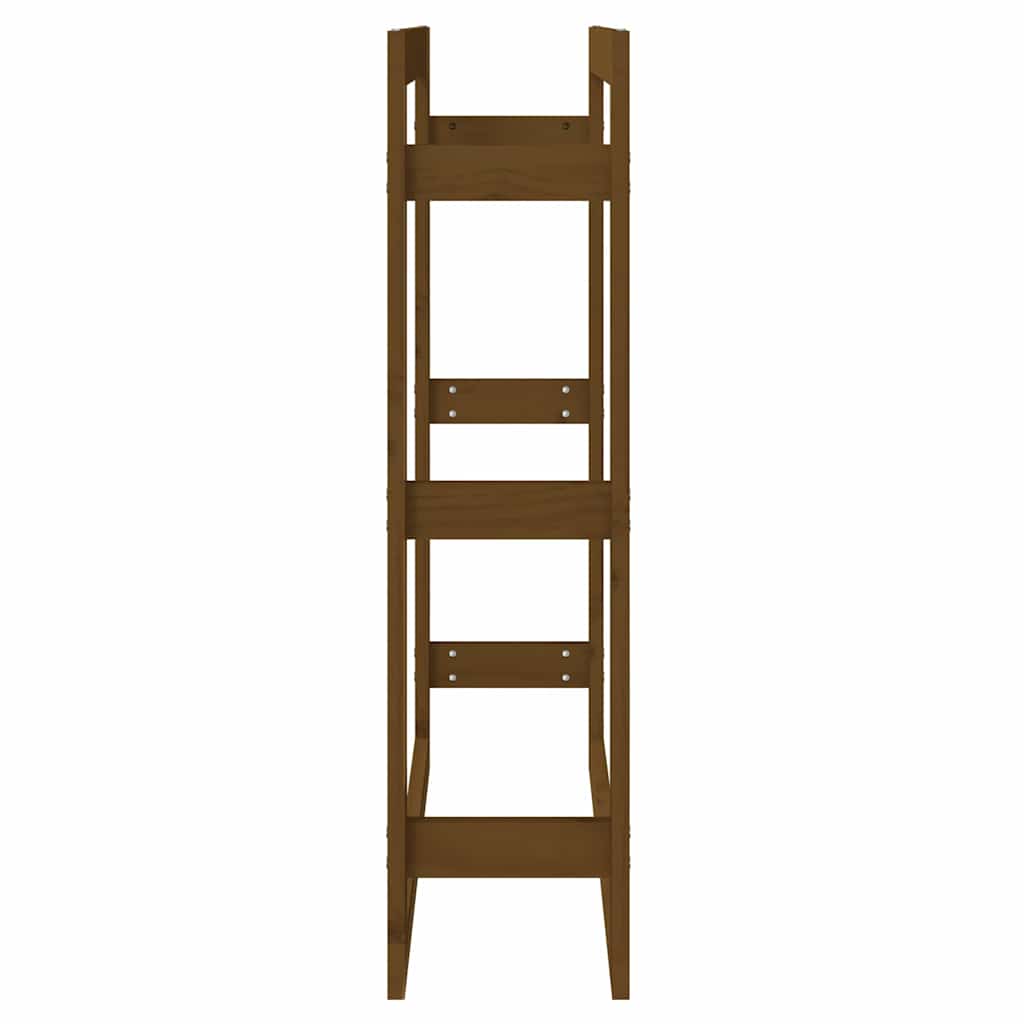 vidaXL Firewood Rack Honey Brown 80x25x100 cm Solid Wood Pine 6