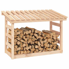 vidaXL Firewood Rack 108x64.5x78 cm Solid Wood Pine 4