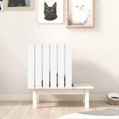 Cat House 60x36x60 cm Solid Wood Pine White