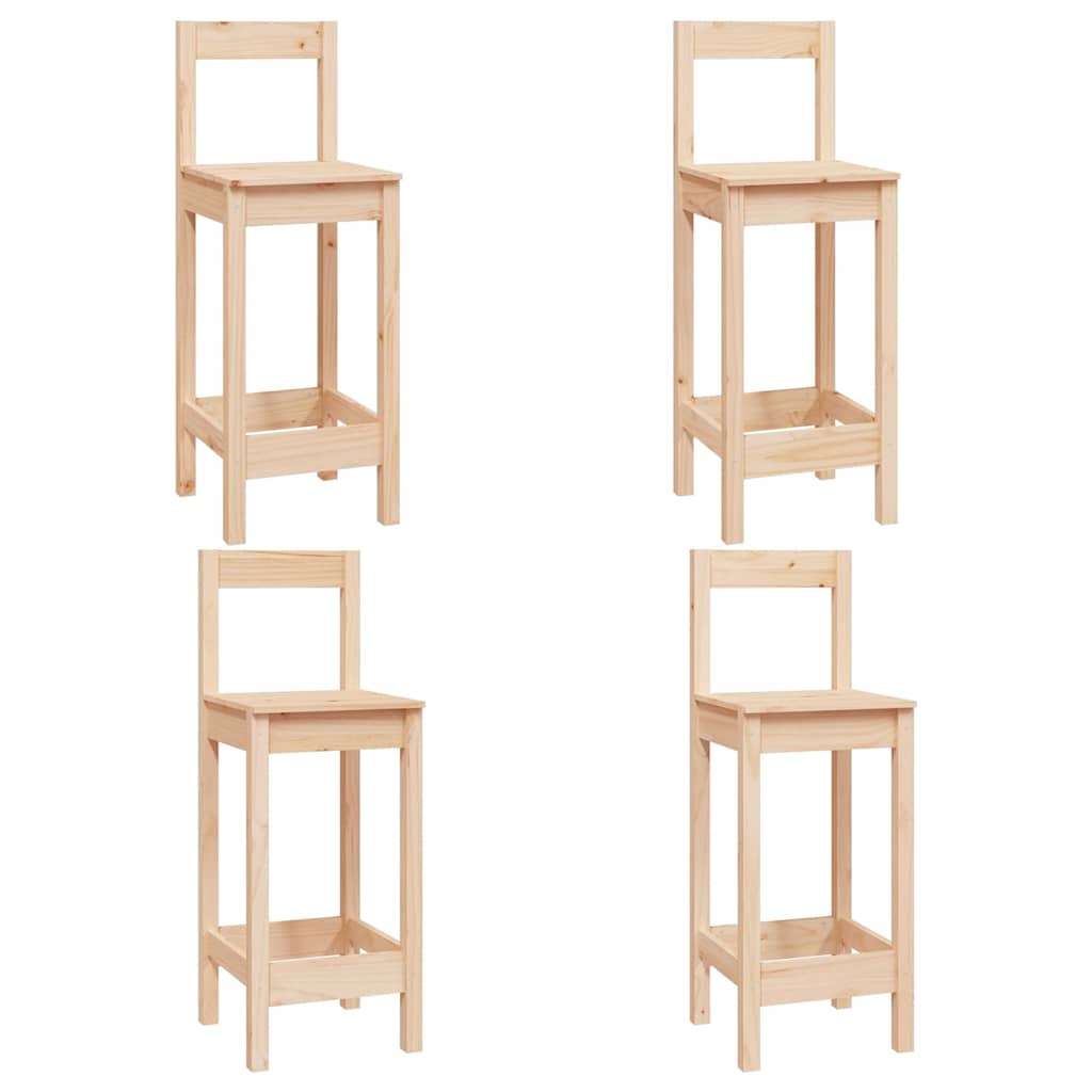 vidaXL 5 Piece Bar Set Solid Wood Pine 4