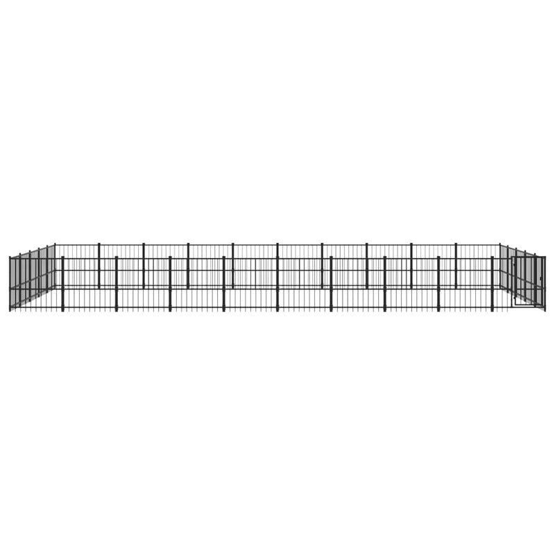 Outdoor Dog Kennel Steel 47.05 m²