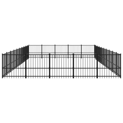 Outdoor Dog Kennel Steel 47.05 m²