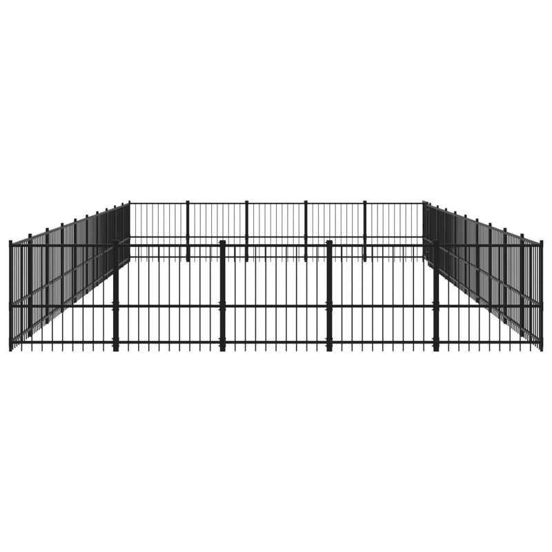 Outdoor Dog Kennel Steel 47.05 m²