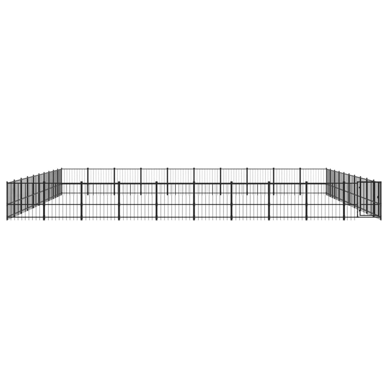 Outdoor Dog Kennel Steel 94.09 m²