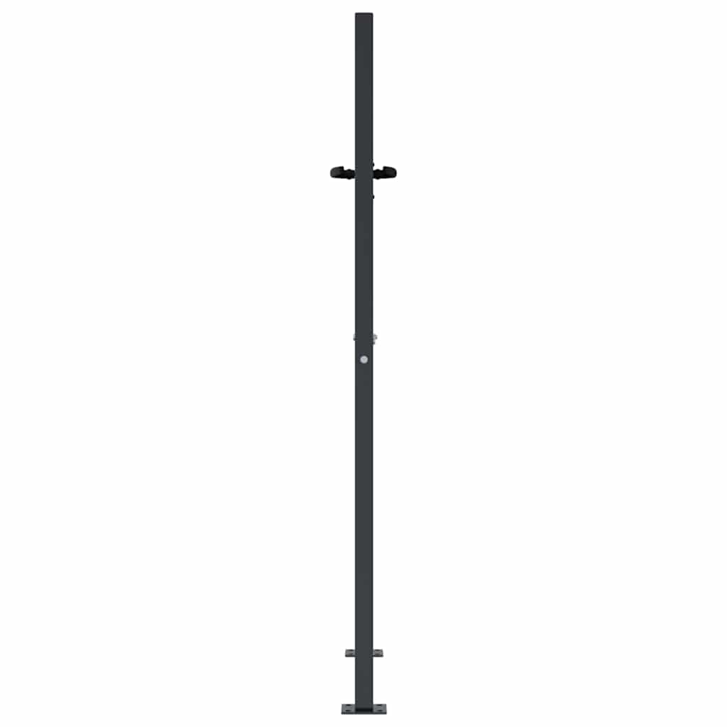 Garden Gate Anthracite Steel Grass Design 100 x 150 cm