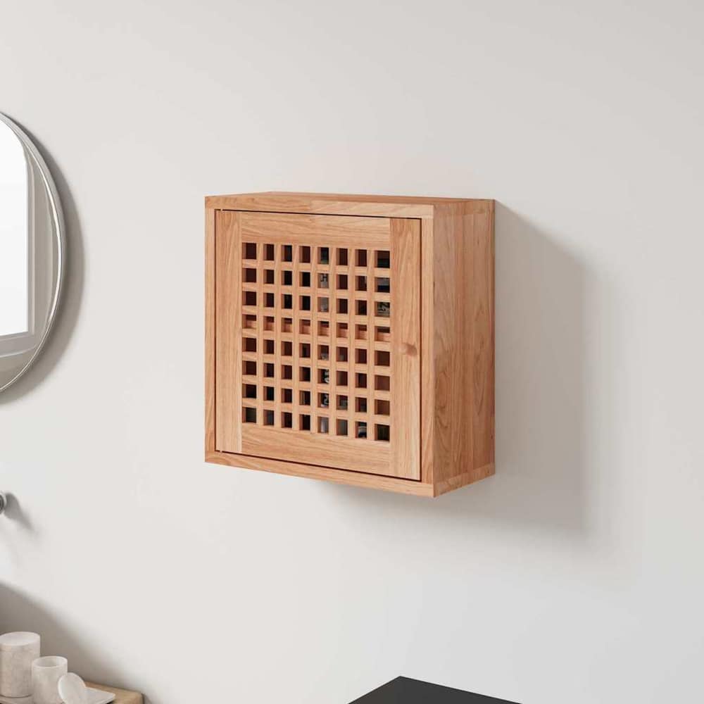 vidaXL Wall Cabinet 42x18x42 cm Solid Wood Walnut 1