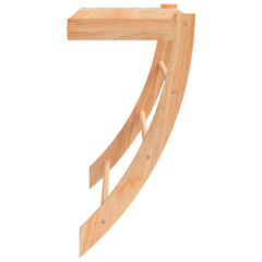 vidaXL Towel Rack 60x25.5x49 cm Solid Wood Walnut 4