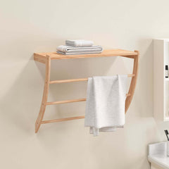 vidaXL Towel Rack 60x25.5x49 cm Solid Wood Walnut 1