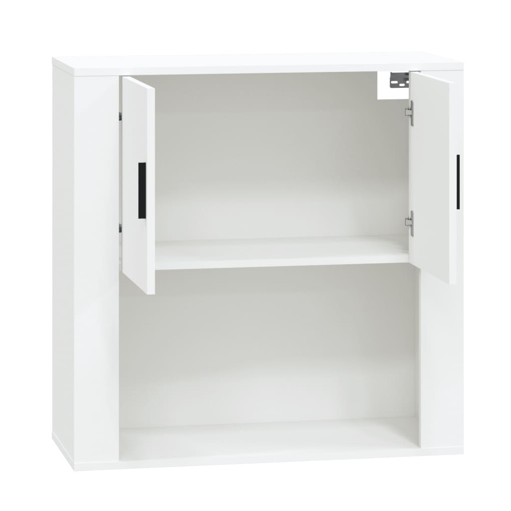 vidaXL Wall Cabinet White 80x33x80 cm Engineered Wood 4