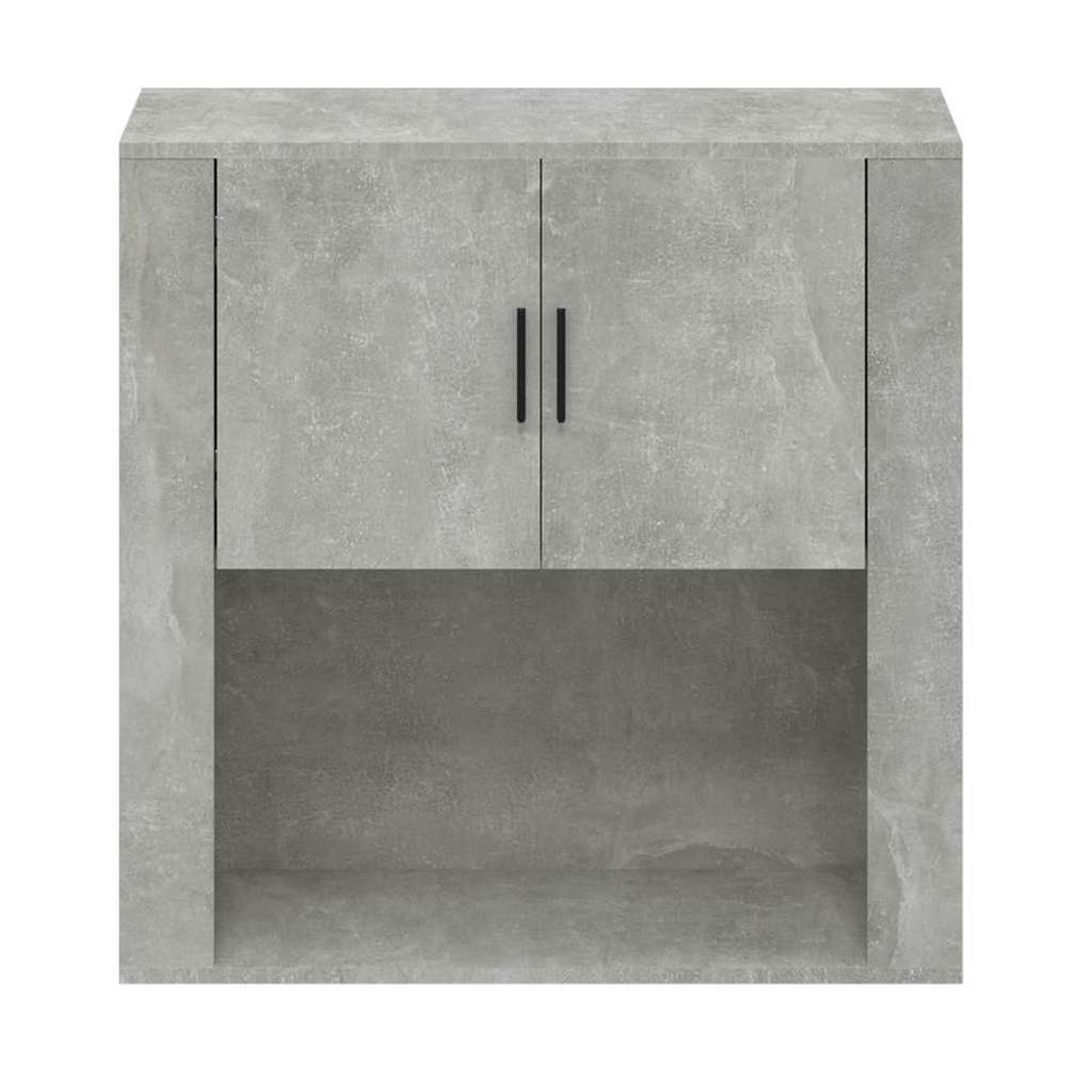 vidaXL Wall Cabinet Concrete Grey 80x33x80 cm Engineered Wood 3