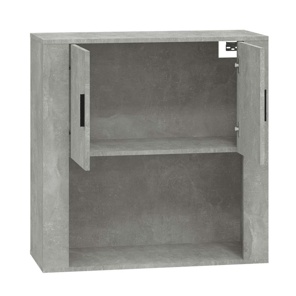 vidaXL Wall Cabinet Concrete Grey 80x33x80 cm Engineered Wood 4