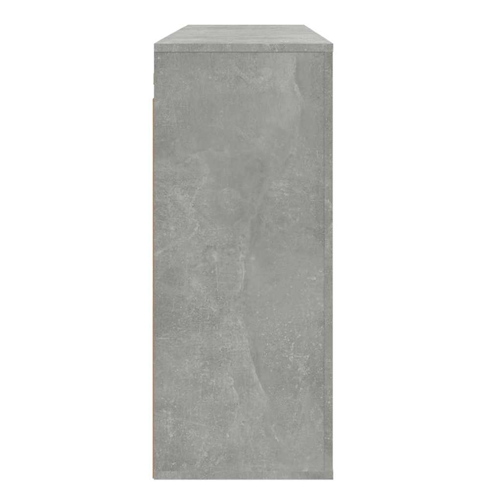 vidaXL Wall Cabinet Concrete Grey 80x33x80 cm Engineered Wood 5