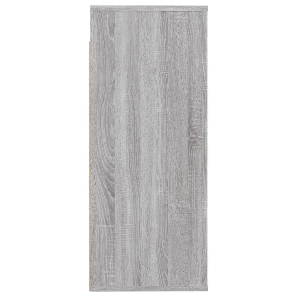 vidaXL Wall Cabinet Grey Sonoma 80x33x80 cm Engineered Wood 4