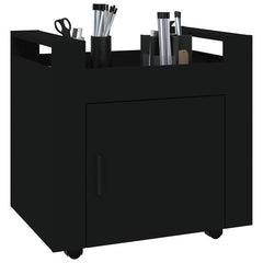 vidaXL Desk Trolley Black 60x45x60 cm Engineered Wood 4