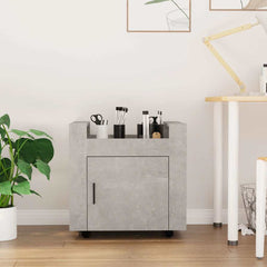 vidaXL Desk Trolley Concrete Grey 60x45x60 cm Engineered Wood 1