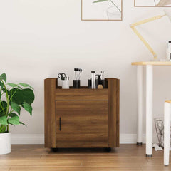 vidaXL Desk Trolley Brown Oak 60x45x60 cm Engineered Wood 1