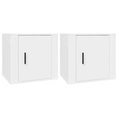 vidaXL Bedside Cabinet | Set of 2 | White | Engineered wood | Medium 2