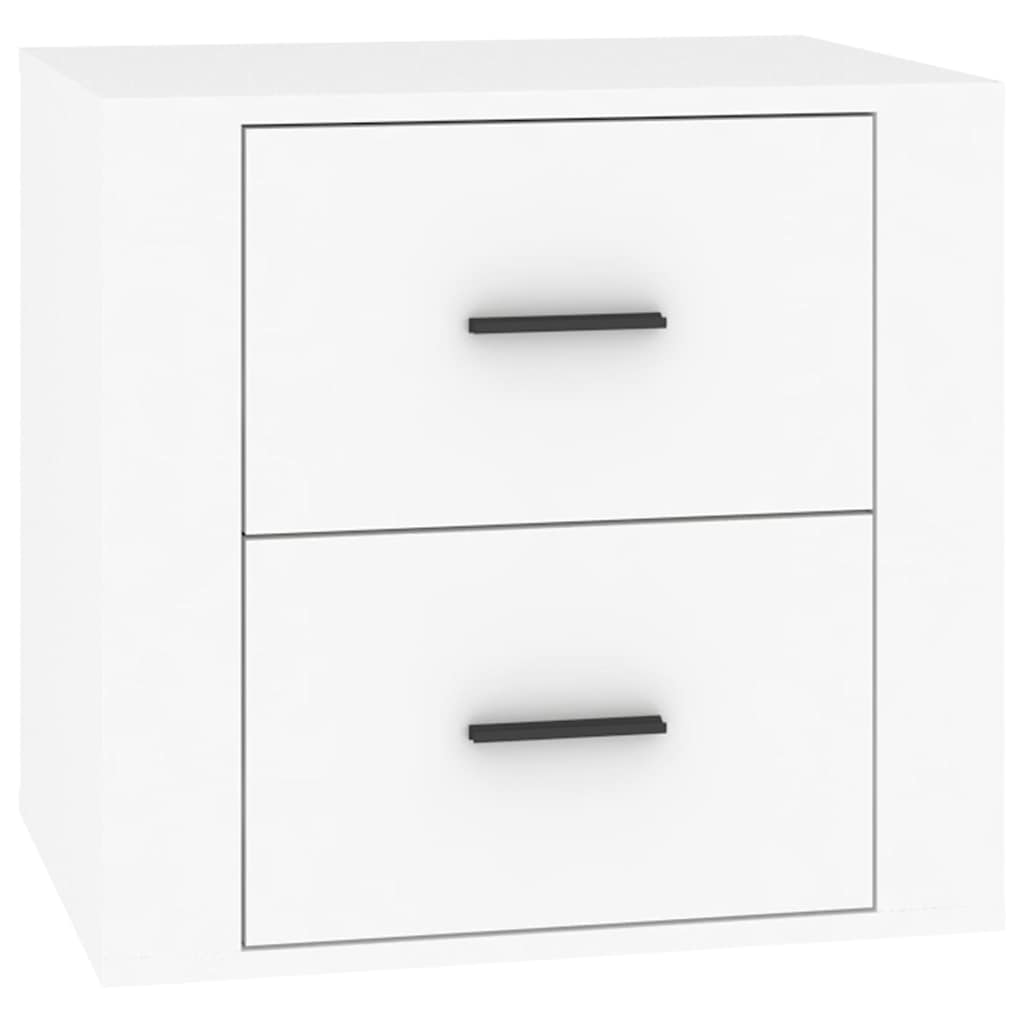 vidaXL Bedside Cabinet White 50x39x47 cm 2