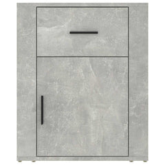 vidaXL Bedside Cabinet | Concrete Grey | Engineered wood | Small 6