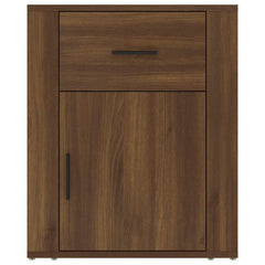 vidaXL Bedside Cabinet | Brown oak | Engineered wood | Medium | Bedside Cabinet 6