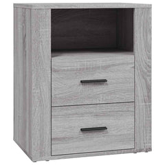 vidaXL Bedside Cabinet Grey Sonoma 50x36x60 cm Engineered Wood 2