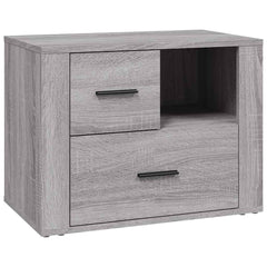 vidaXL Bedside Cabinet Grey Sonoma 60x36x45 cm Engineered Wood 2