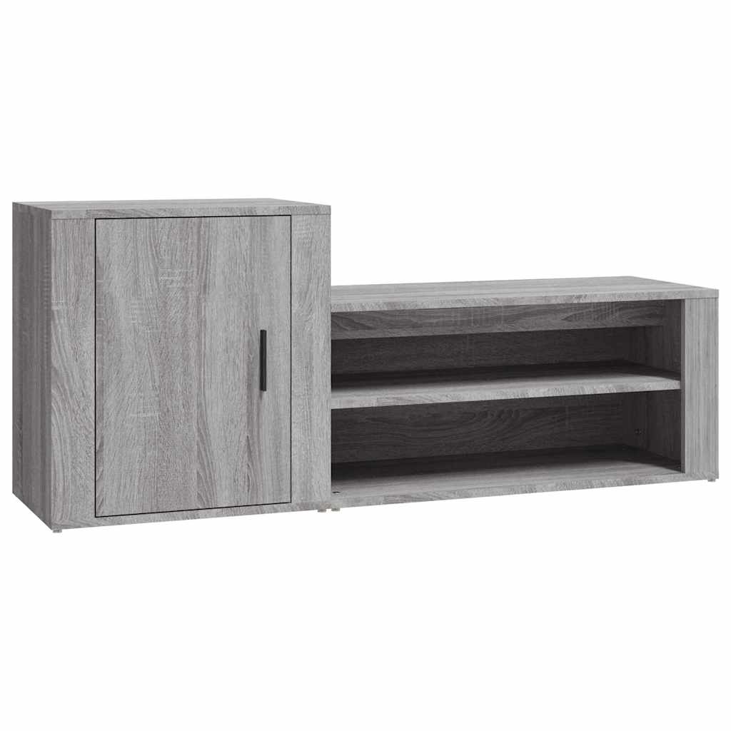 vidaXL Shoe Cabinet | Grey Sonoma | Engineered wood | Medium | Shoe Cabinet 2