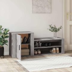 vidaXL Shoe Cabinet | Grey Sonoma | Engineered wood | Medium | Shoe Cabinet 3