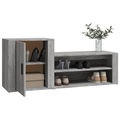 vidaXL Shoe Cabinet | Grey Sonoma | Engineered wood | Medium | Shoe Cabinet 4