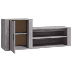vidaXL Shoe Cabinet | Grey Sonoma | Engineered wood | Medium | Shoe Cabinet 5