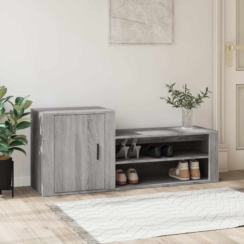 vidaXL Shoe Cabinet | Grey Sonoma | Engineered wood | Medium | Shoe Cabinet 1