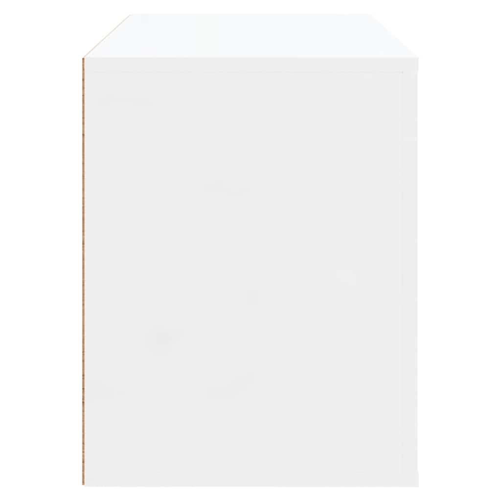 vidaXL Shoe Cabinet High Gloss White 80x35x45 cm Engineered Wood 6