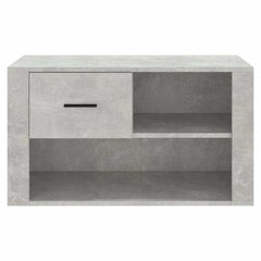 vidaXL Shoe Cabinet Concrete Grey 80x35x45 cm Engineered Wood 5